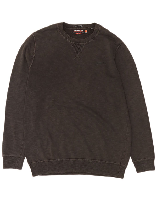 Felpa da uomo Superdry Maglione 2XL Cotone grigio