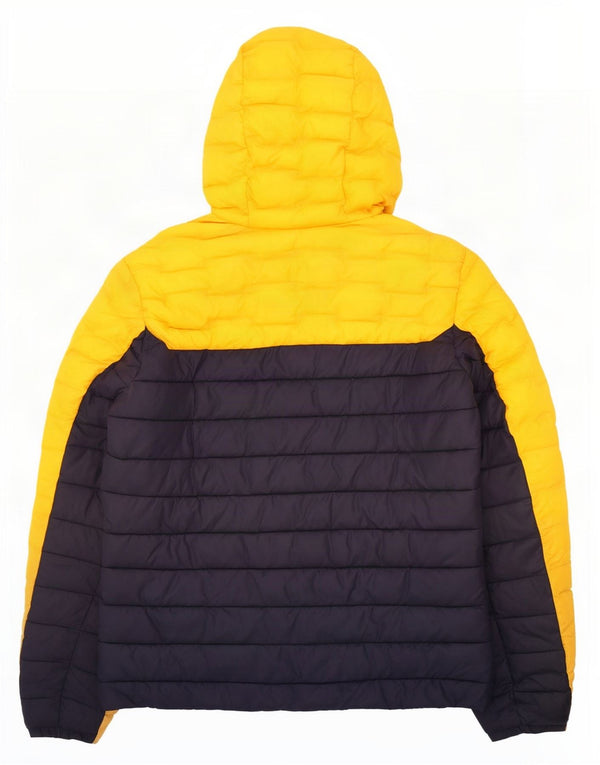 Ανδρικό μπουφάν με κουκούλα Superdry UK 38 Medium Yellow Colourblock