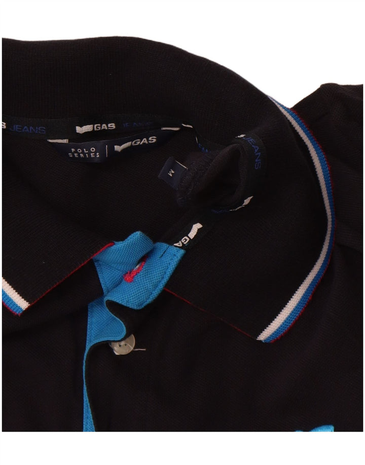 GAS Mens Polo Shirt Medium Navy Blue