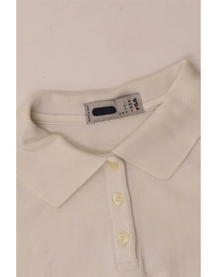 Fila Γυναικείο αμάνικο μπλουζάκι πόλο IT 42 Medium White