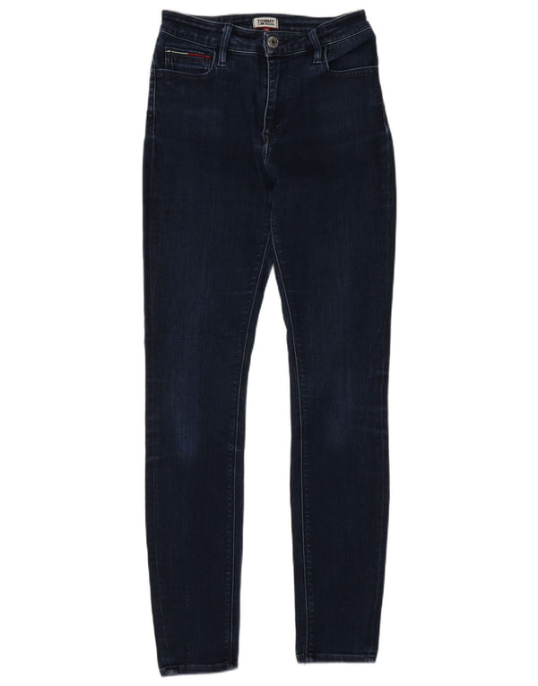 Tommy Hilfiger Womens Skinny Jeans W28 L32 Navy Blue Cotton