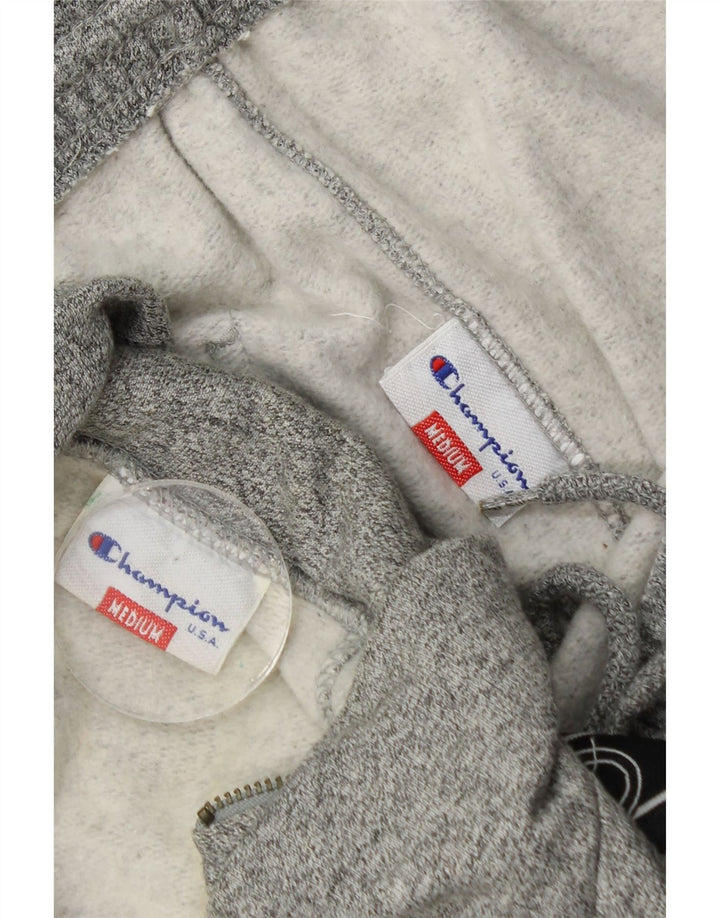 Champion Mens Graphic Full Tracksuit Medium Grey Flecked Cotton