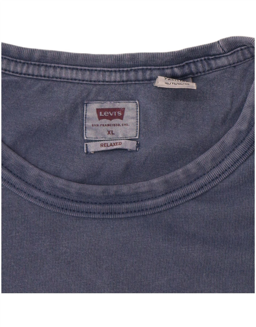 LEVI'S Mens Relaxed Fit T-Shirt Top XL Blue