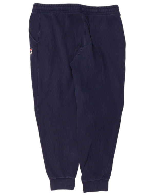 Fila Mens Tracksuit Trousers Joggers Large Navy Blue Cotton