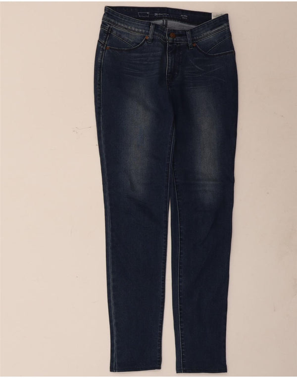 Levi's Damen Demi Curve Mid Rise Skinny Jeans W26 L29 Marineblau Baumwolle