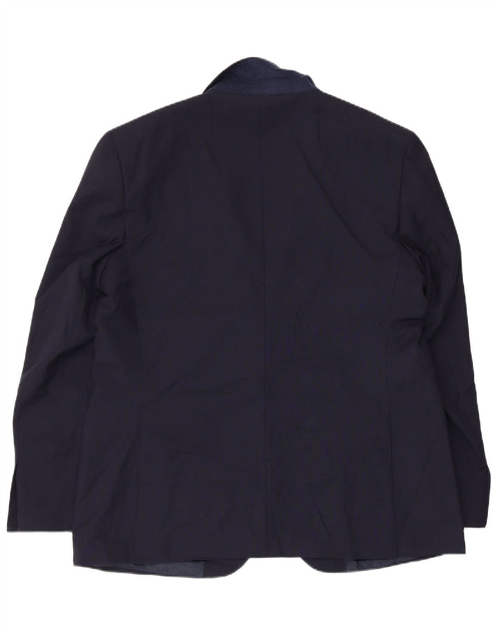 Marks & Spencer Veste blazer coupe régulière à 2 boutons pour homme UK 44 XL Bleu marine