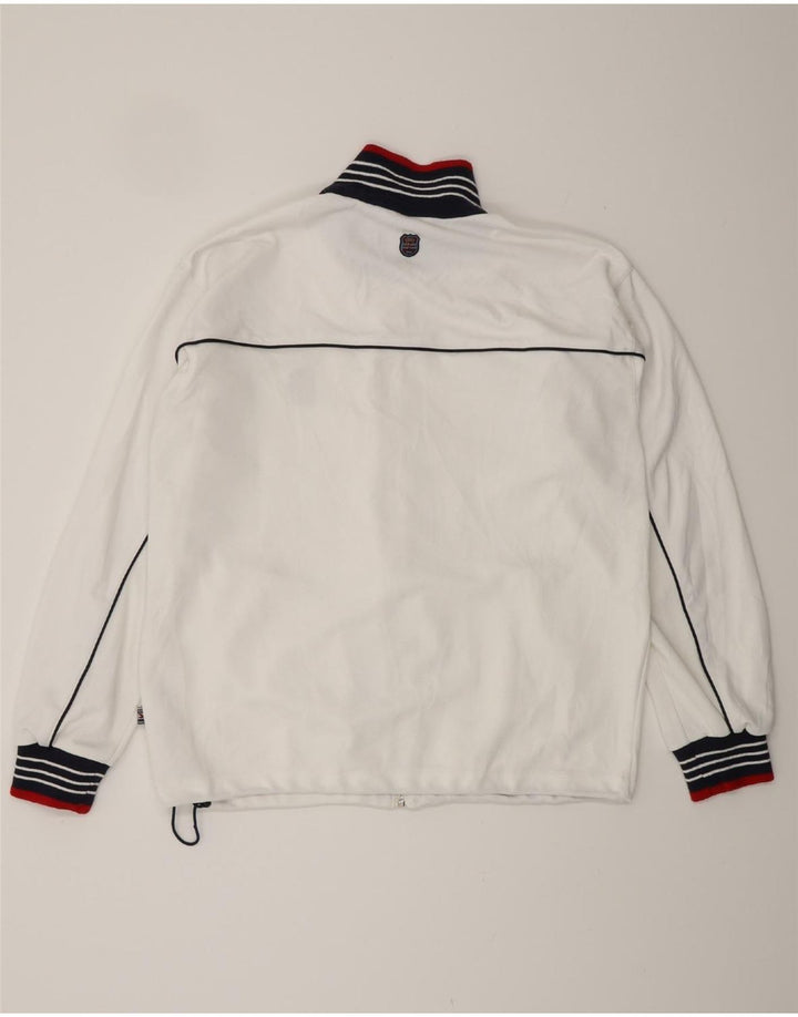 Diadora Mens Bomber Jacket UK 40 Large White Polyester