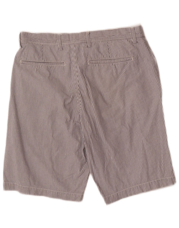 Gap Mens Chino Shorts W29 Small White Striped Cotton