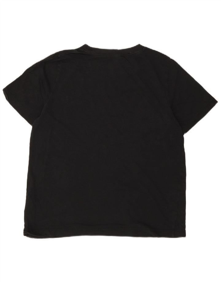 T-shirt da uomo Cos Top in cotone nero medio