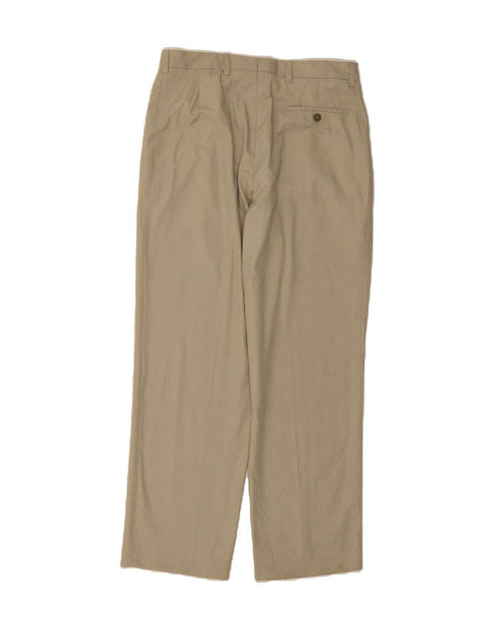 LACOSTE Mens Pegged Casual Trousers Size 42 Large W32 L30 Beige Polyester Vintage Lacoste and Second-Hand Lacoste from Messina Hembry 