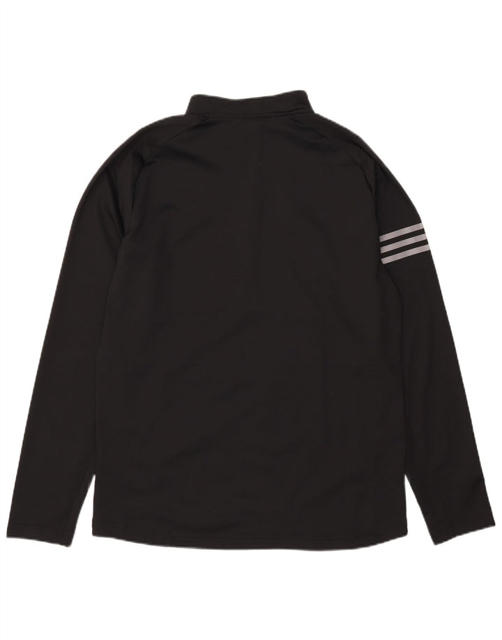 Ανδρική φόρμα πουλόβερ με φερμουάρ Adidas Top Medium Black Colourblock