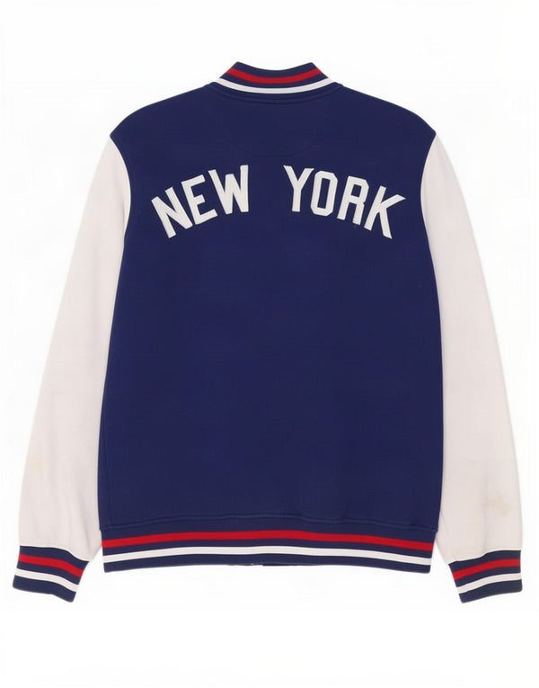 Majestic Chaqueta universitaria New York Yankees para hombre Reino Unido 40 Grande Azul Colorblock