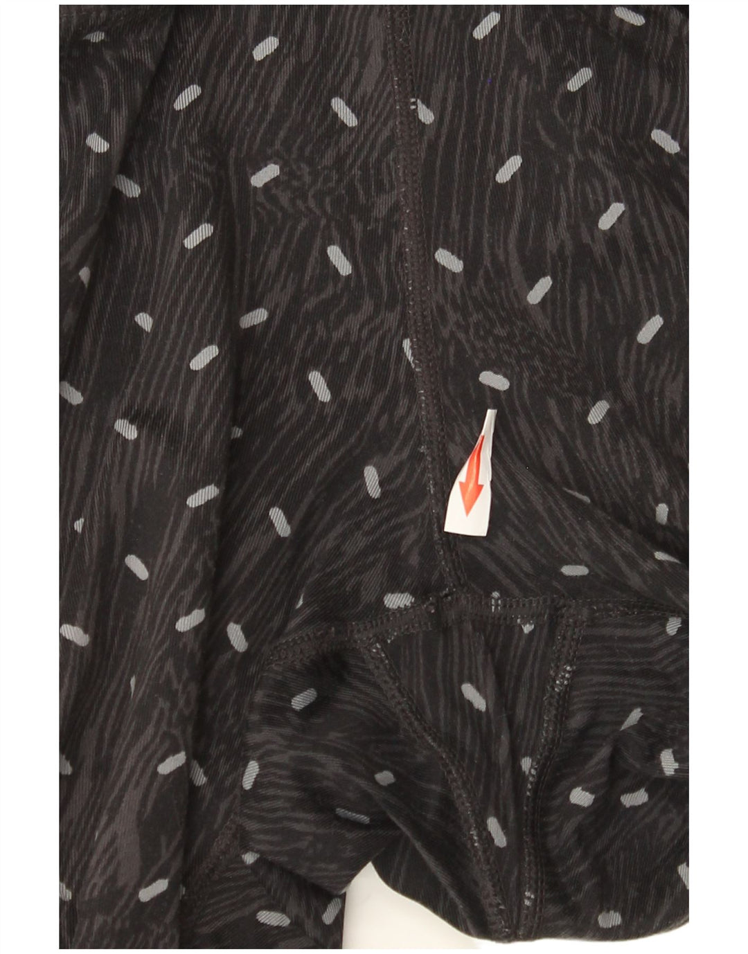 Nike Womens Dri Fit Leggings UK 14 Large Black Spotted