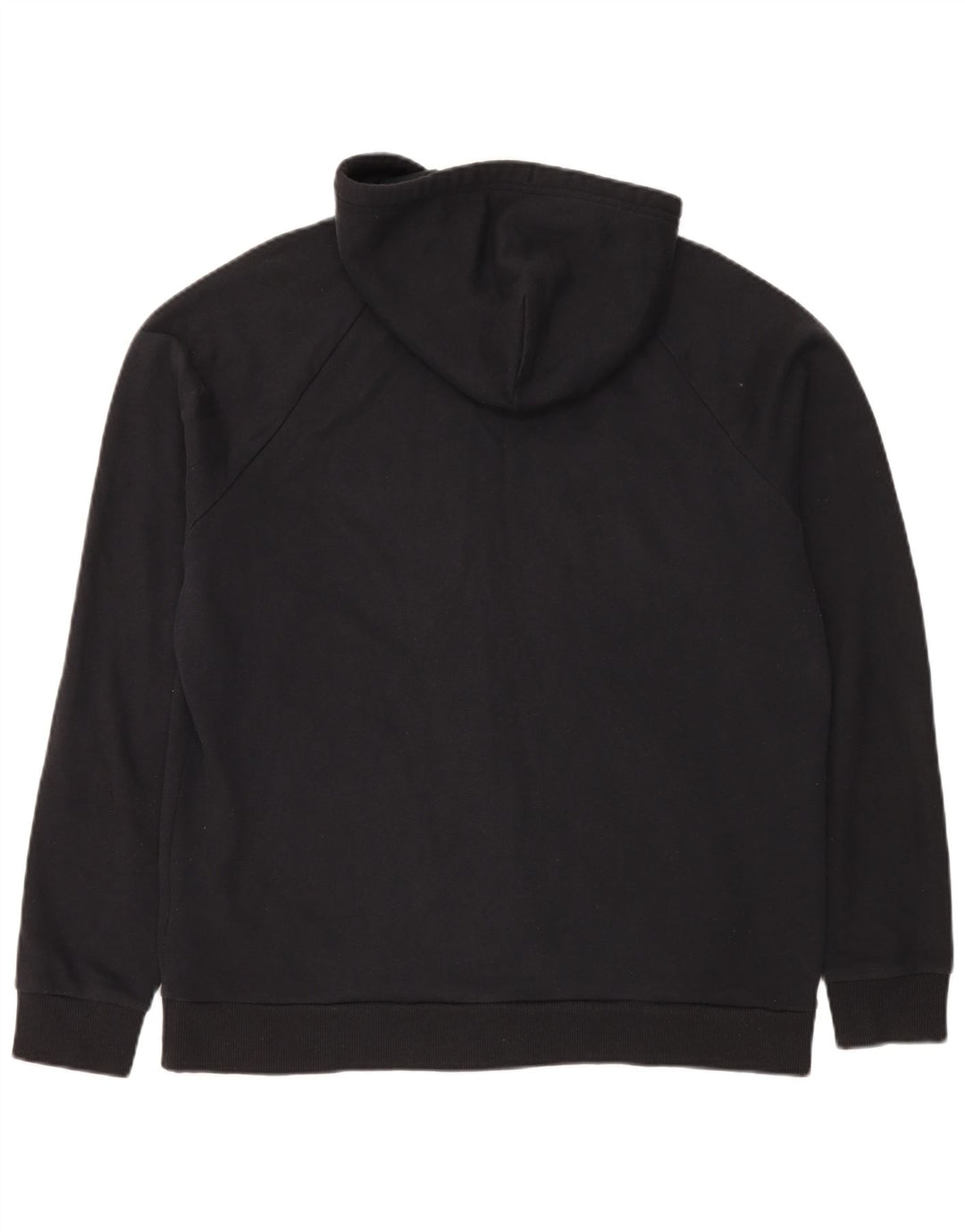 Under Armour Mens Zip Hoodie Sweater Large Black Cotton