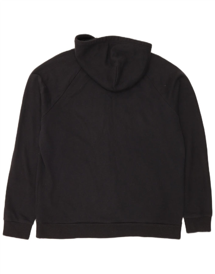 Under Armour Mens Zip Hoodie Sweater Large Black Cotton