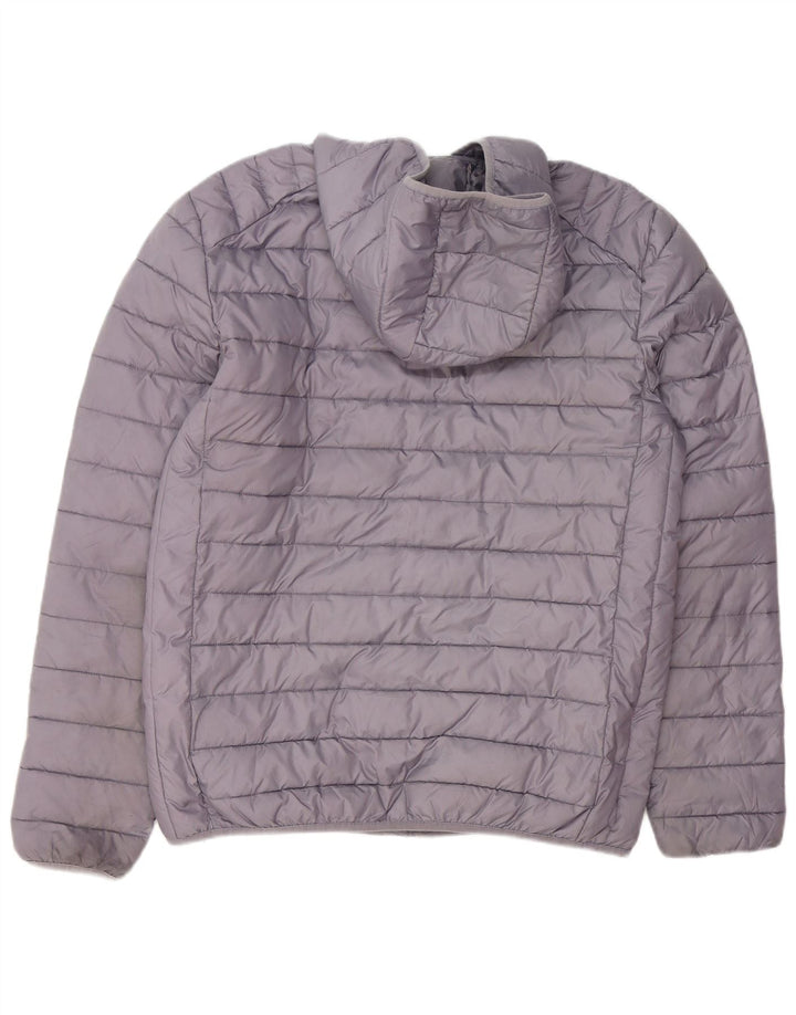 Chaqueta acolchada con capucha para hombre Ellesse UK 40 Poliéster gris grande