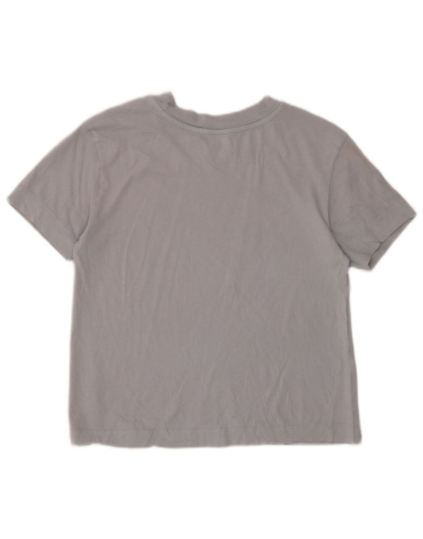 Vans Womens Crop T-Shirt Top UK 6 XS Grå