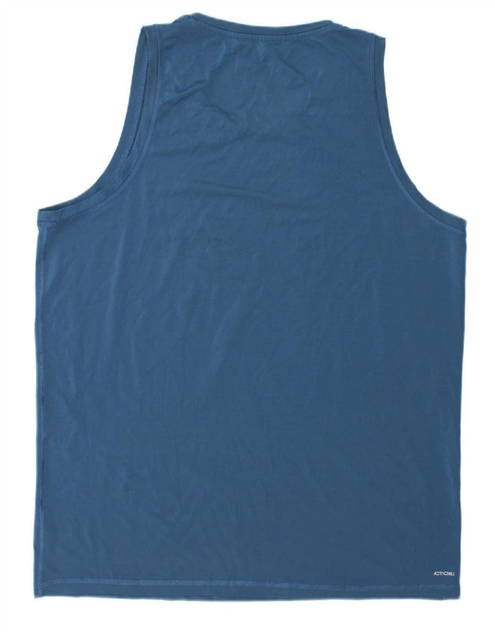 REEBOK Mens Vest Top 2XL Blue