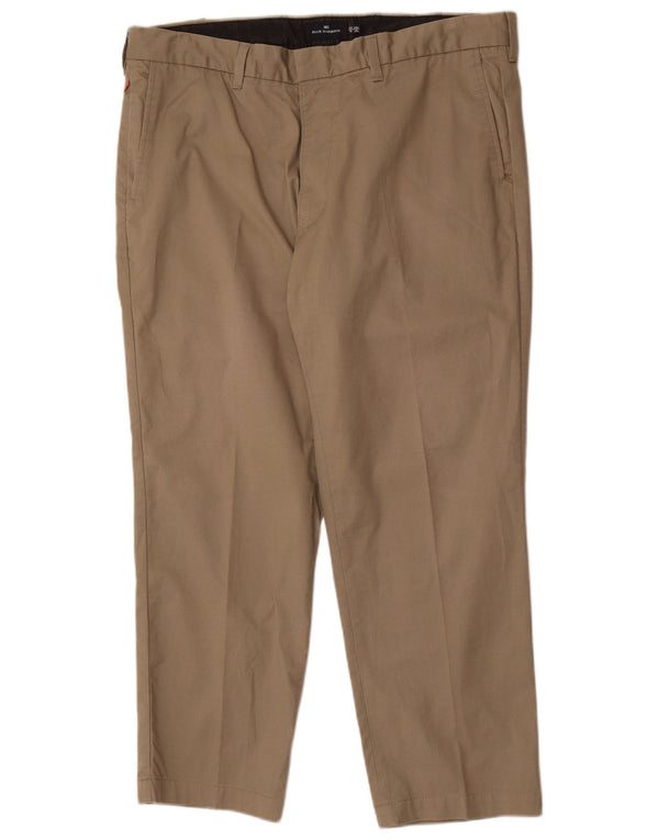 Pantaloni chino dritti Marks & Spencer da uomo blu Harbour W40 L29 kaki