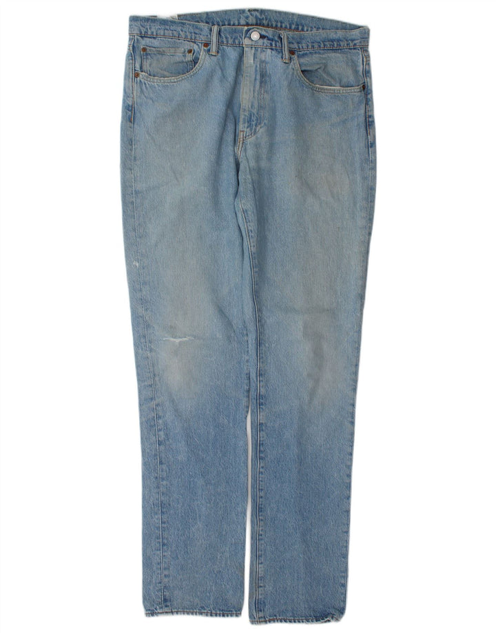 Jeans slim invecchiati da uomo Levi's W36 L34 cotone blu