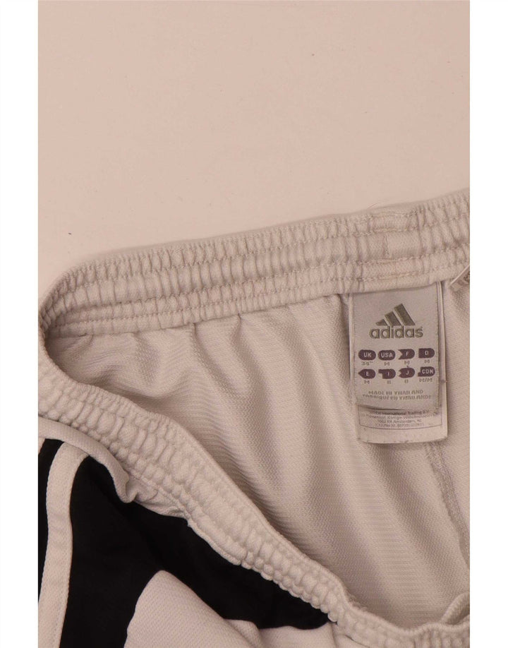 Adidas Mens Climalite Sport Shorts Large White Colourblock Polyester