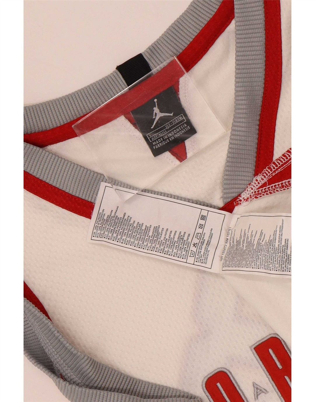 Jordan Boys Grafisk Vest Top 12-13 år Stor Hvid Colourblock Polyester