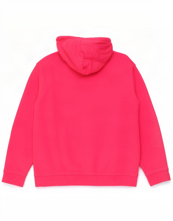 Adidas Womens Hoodie Jumper UK 14 Medium Pink Cotton