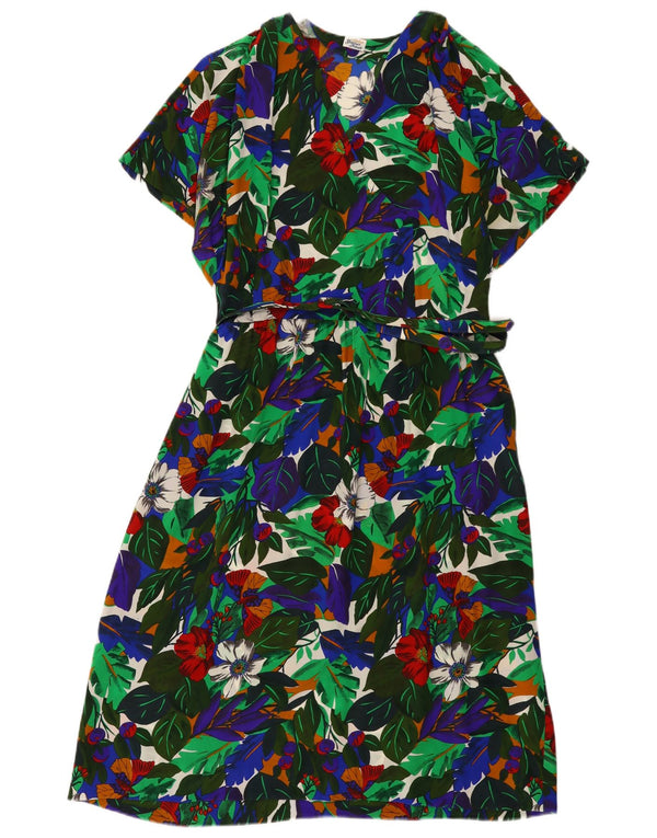 Atelier Goldner Schnitt Damen A-Linien-Kleid UK 14 Large Mehrfarbig