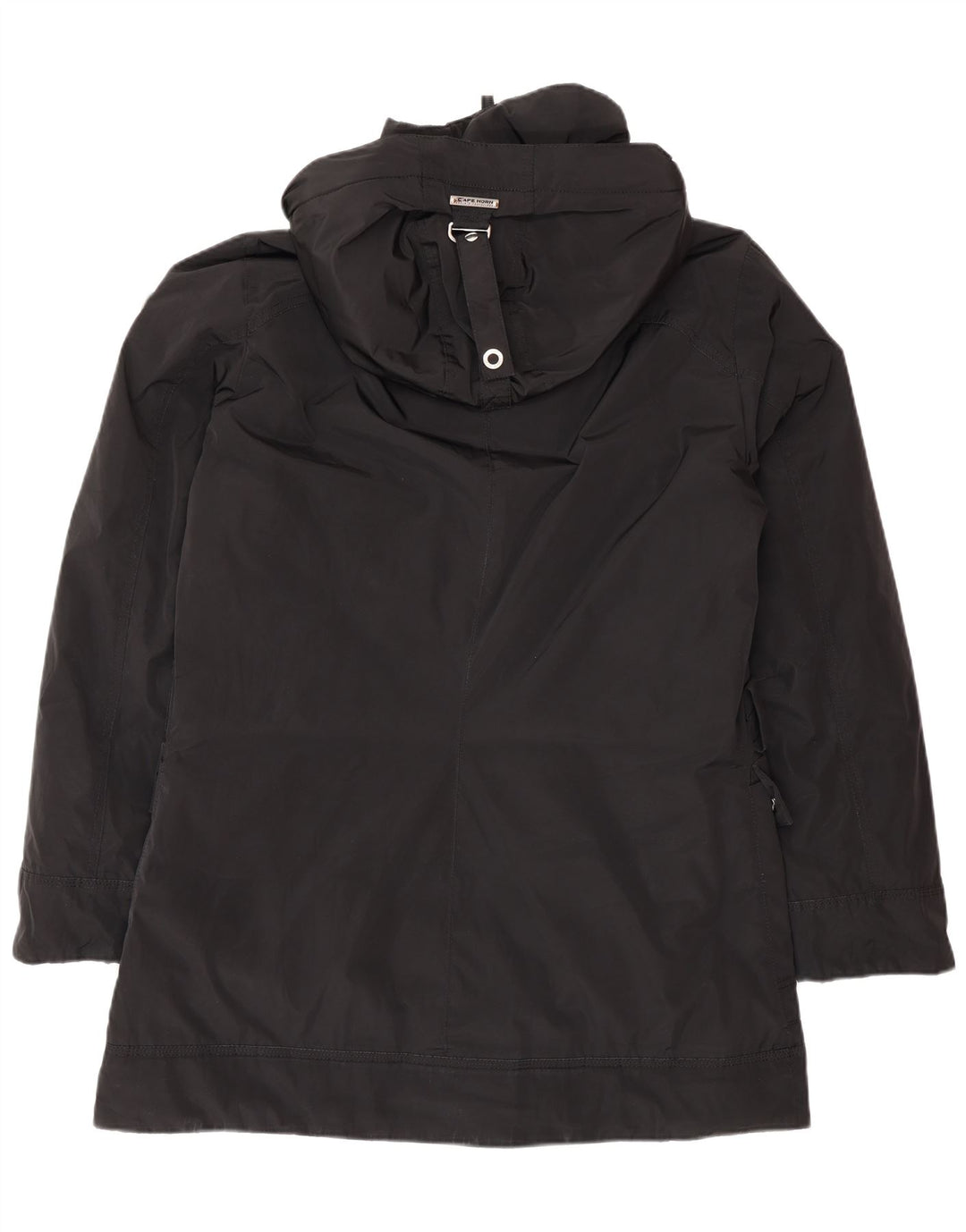 Cape Horn Herre Hooded Windbreaker Coat IT 48 Medium Sort Polyester