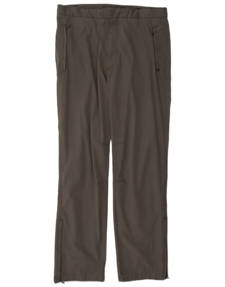 Gas Mens Straight Casual Trousers W34 L32 Grey
