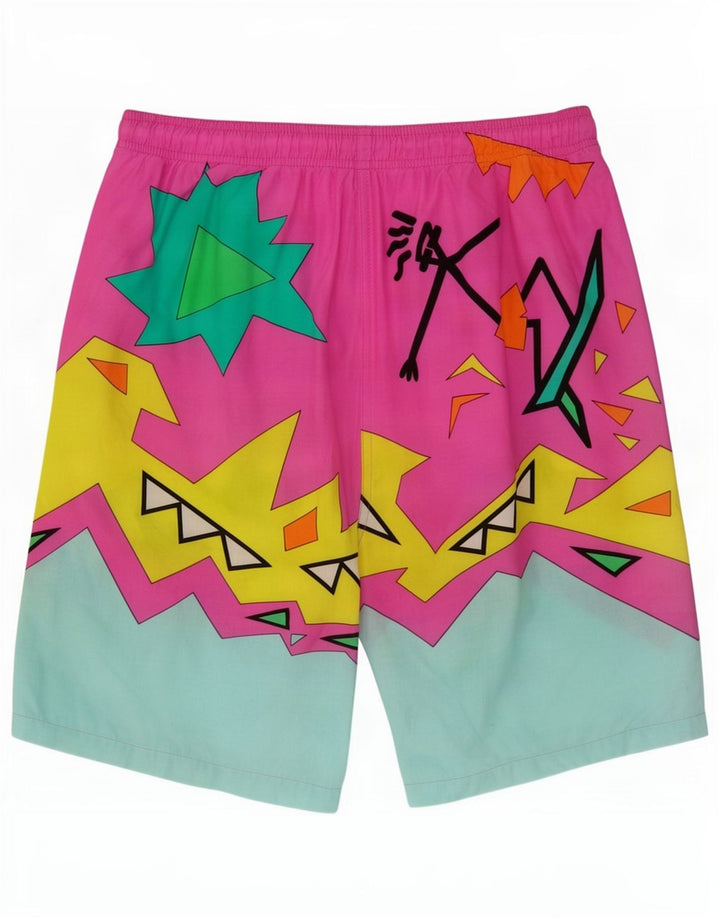 Fila Mens Swimming Shorts Large Multicoloured Geometric