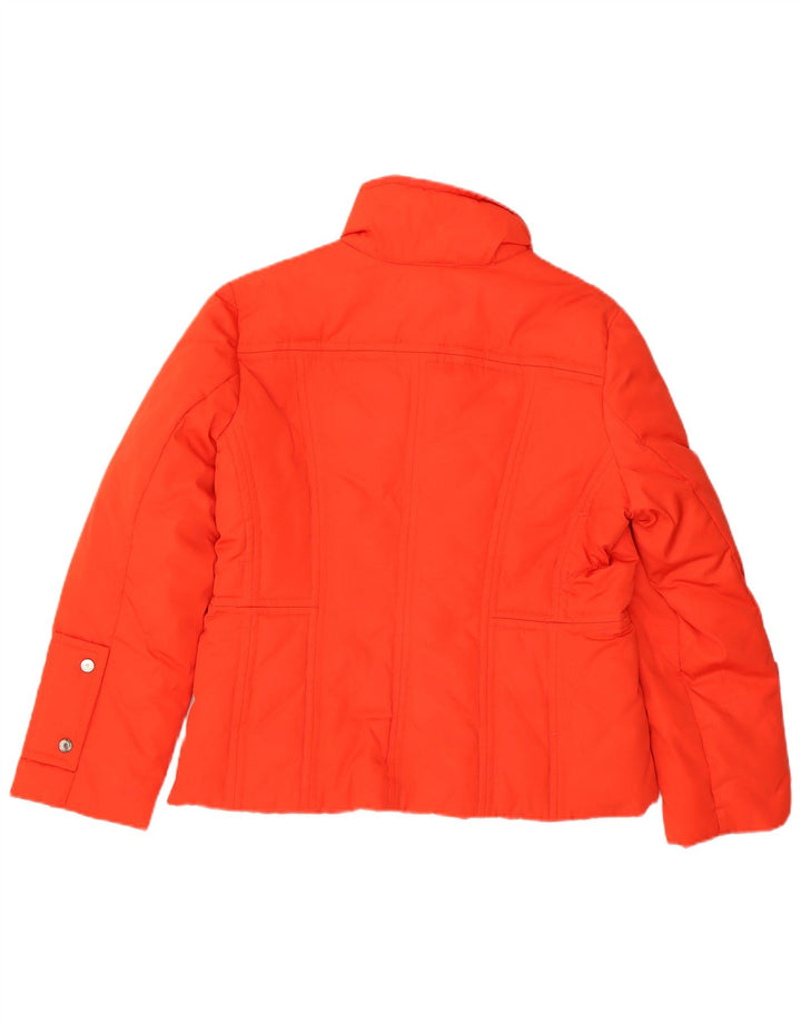 TOMMY HILFIGER Polstret jakke til kvinder UK 14 Stor orange polyester