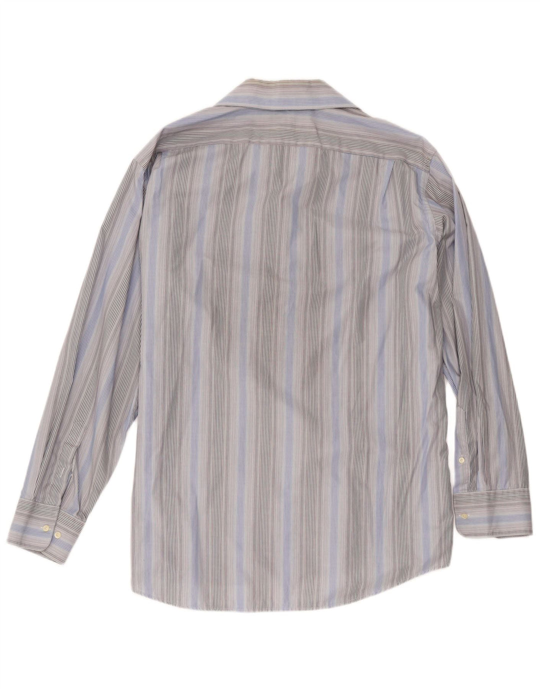 Lacoste Mens Shirt Size 44 XL Blue Striped Cotton