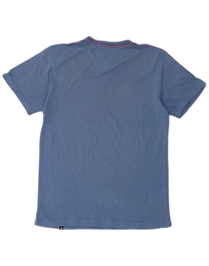 Joe Browns Herre grafisk T-shirt Top Medium Blue Bomuld