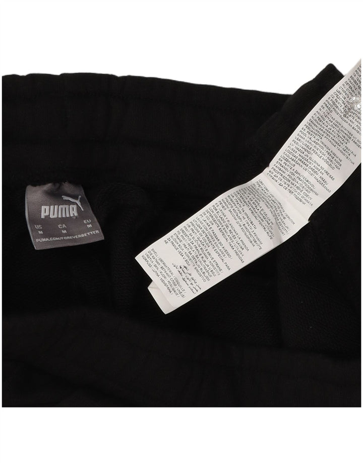Pantalones cortos deportivos Puma para hombre de algodón negro mediano