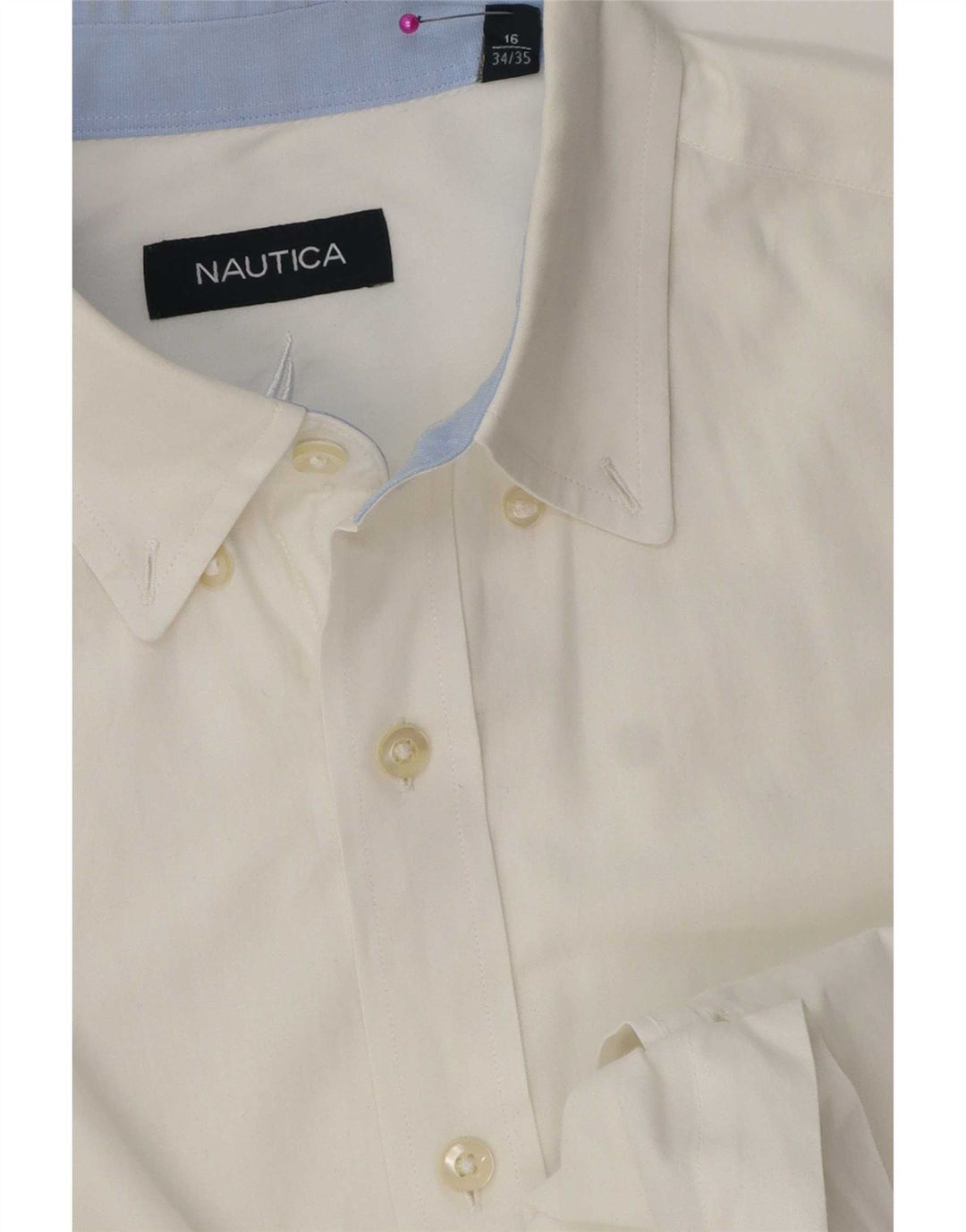 Camicia da uomo Nautica taglia 16 grande bianca