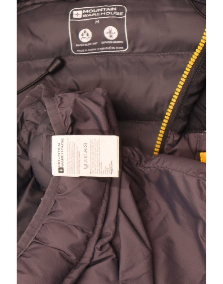 Mountain Warehouse Mens Hooded Padded Jacket UK 38 Medium Grey Colourblock