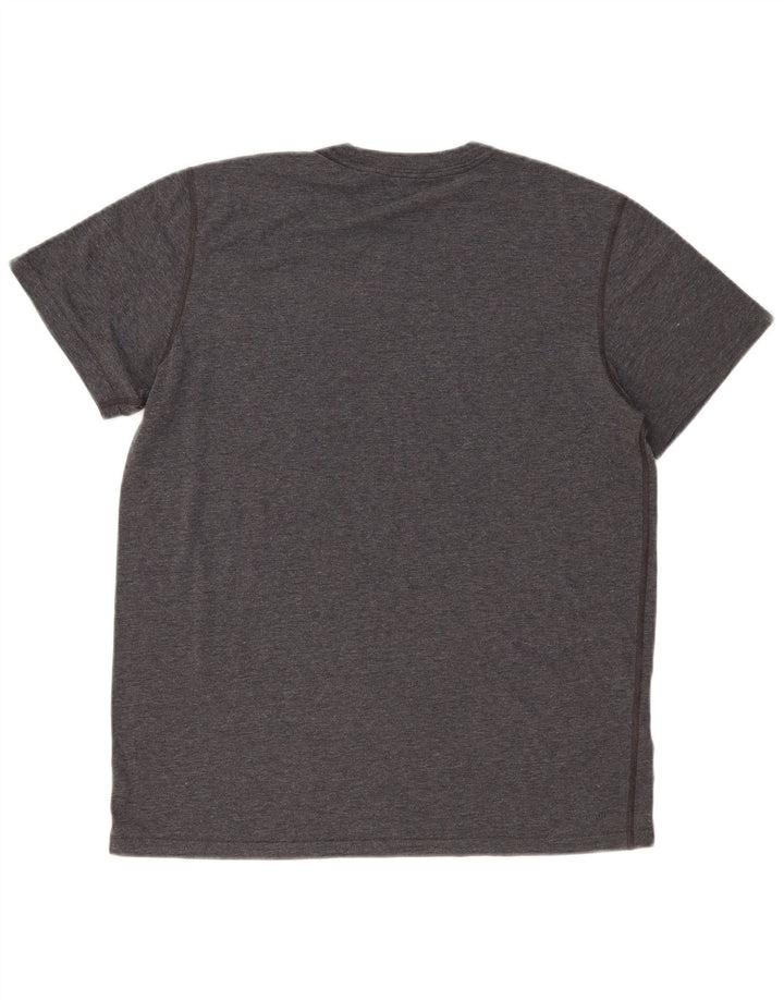 Camiseta Adidas Hombre Top Grande Gris Moteado