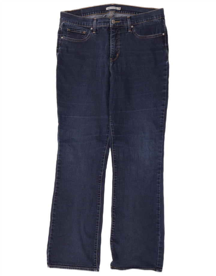Levi's Womens 315 Shaping Bootcut Jeans W32 L31 Navy Blue Cotton
