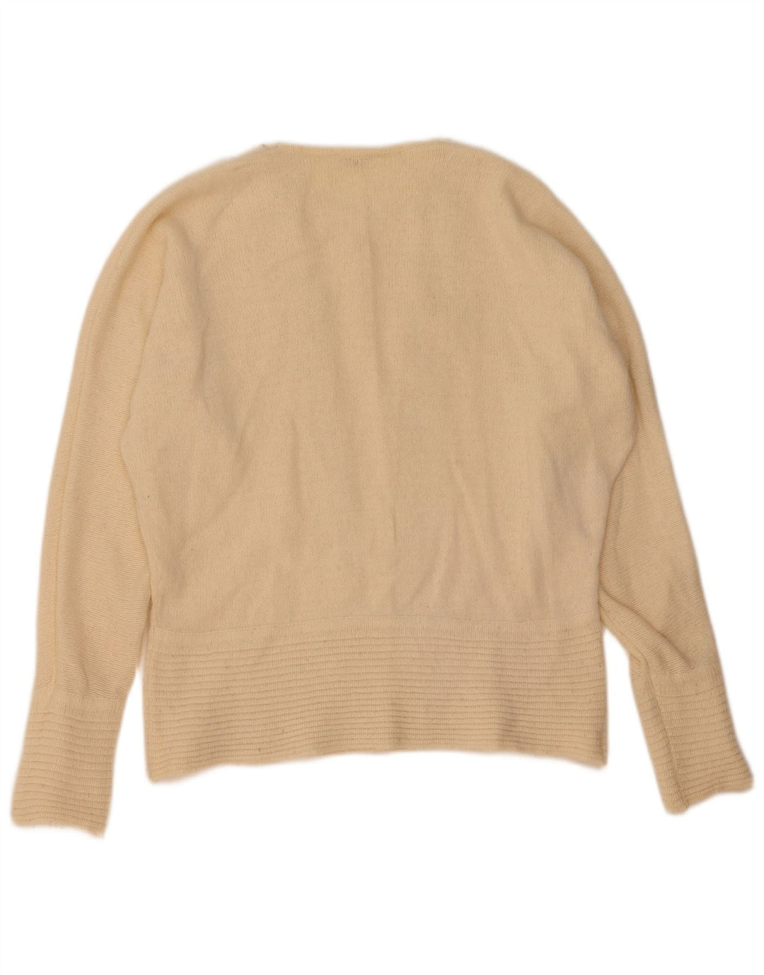 Vintage Womens Boat Neck Jumper Sweater IT 46 Large Off White Wool