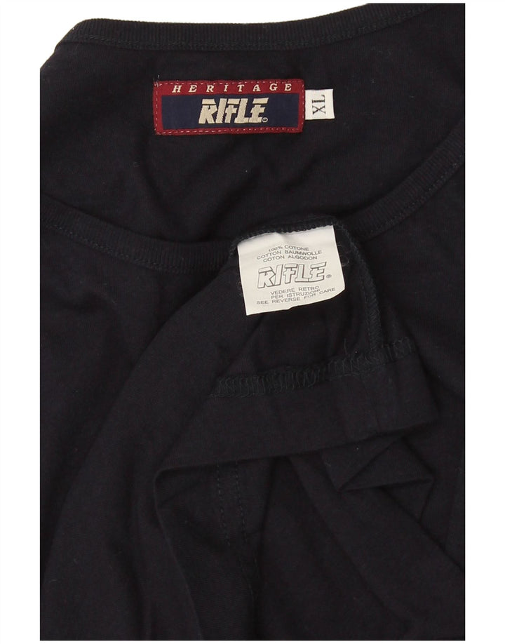 Rifle Mens Vest Top XL Navy Blue Cotton