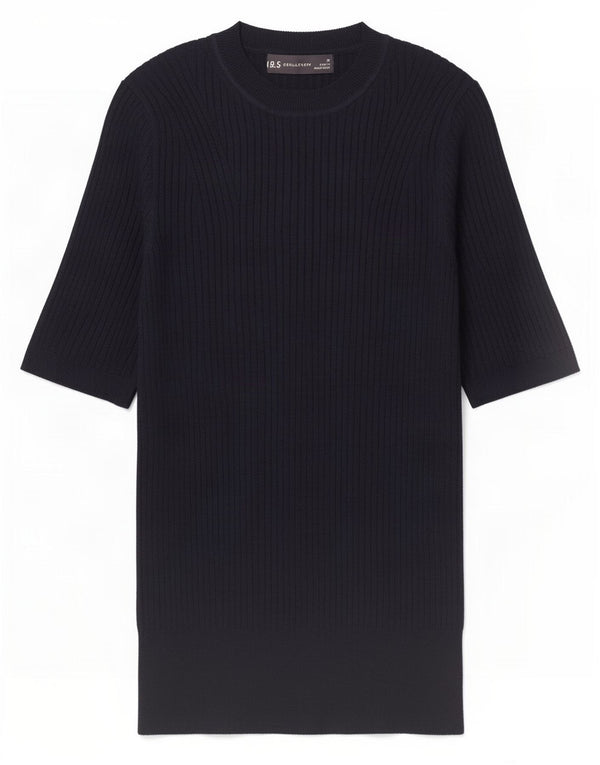Marks & Spencer Damen Bluse Top UK 10 Small Marineblaue Viskose