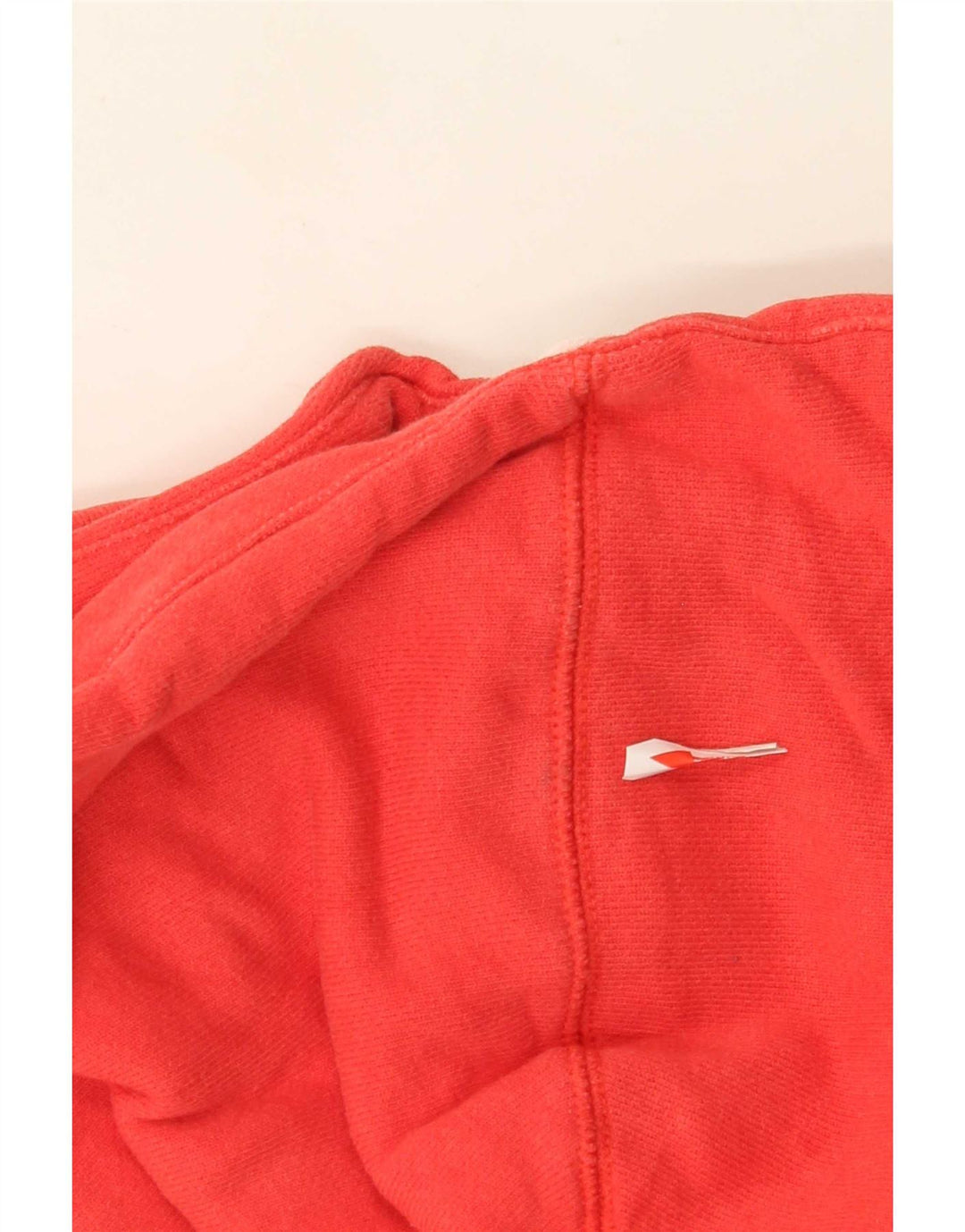 Felpa con cappuccio e zip da donna Nike UK 14 cotone rosso medio