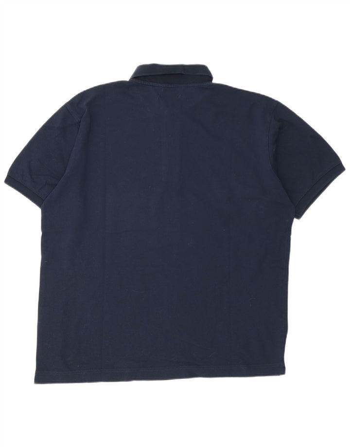 Kappa Mens Polo Shirt Large Navy Blue Cotton