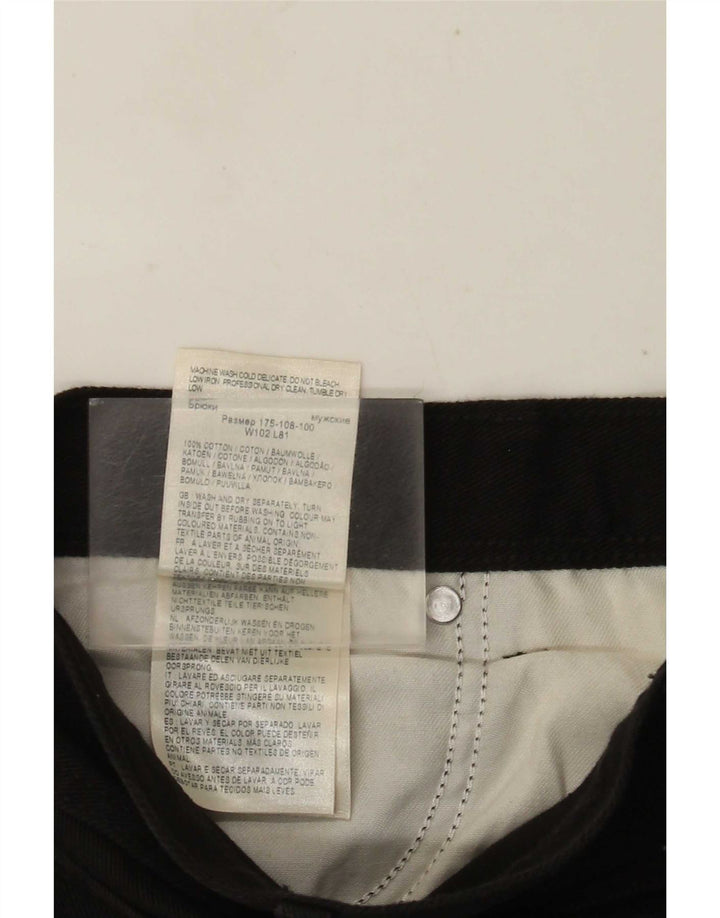 WRANGLER Womens Regular Fit Straight Jeans W40 L32 Black Cotton