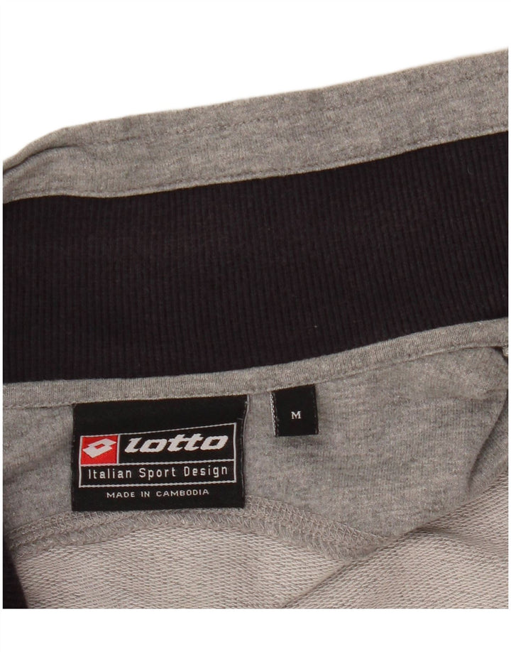 Lotto Mens Tracksuit Top Jacket Medium Grey Colourblock