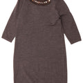 Boden Dame 3/4 ærmet Jumper Dress UK 12 Medium Grå