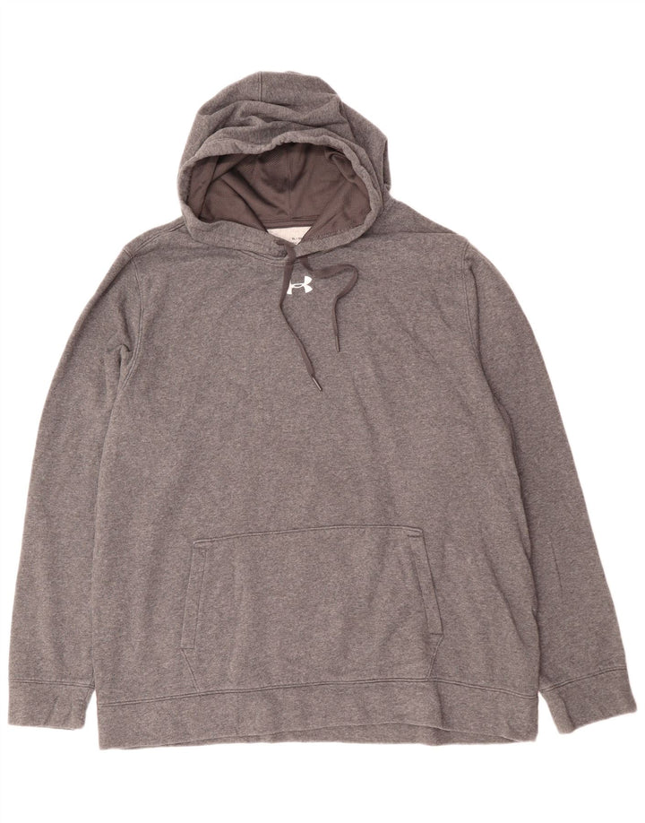 Felpa con cappuccio da uomo UNDER ARMOUR XL Poliestere grigio
