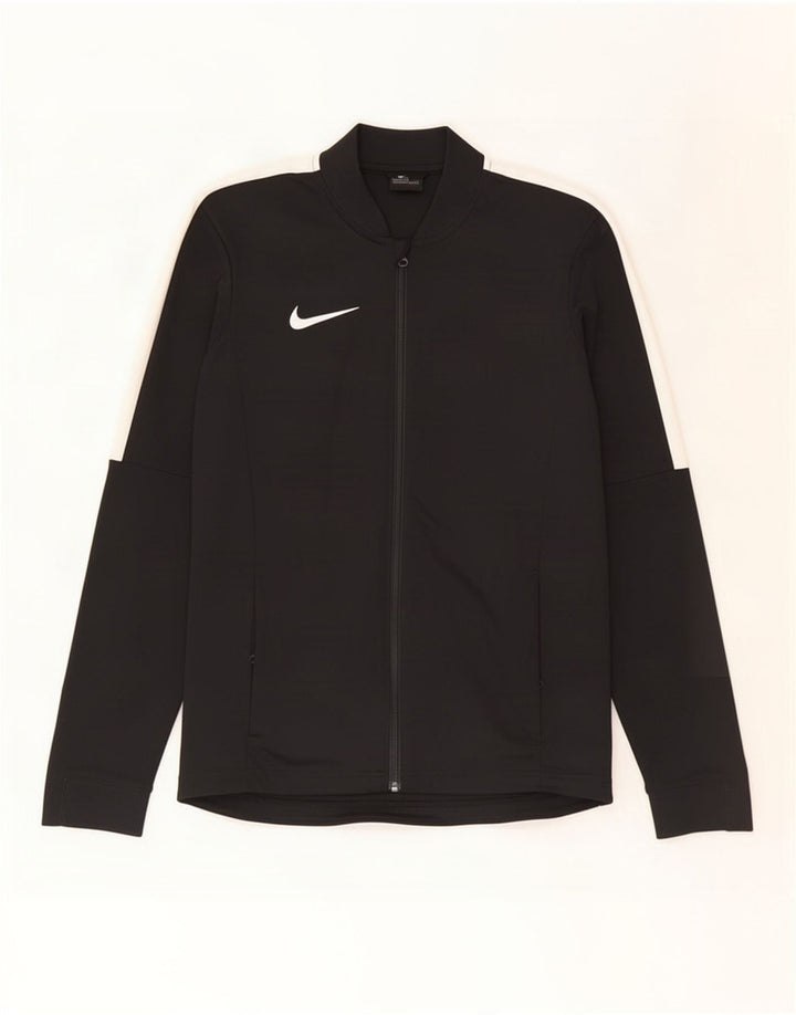 Мужская спортивная куртка Nike Dri Fit, маленькая черная полиэстер с цветными блоками