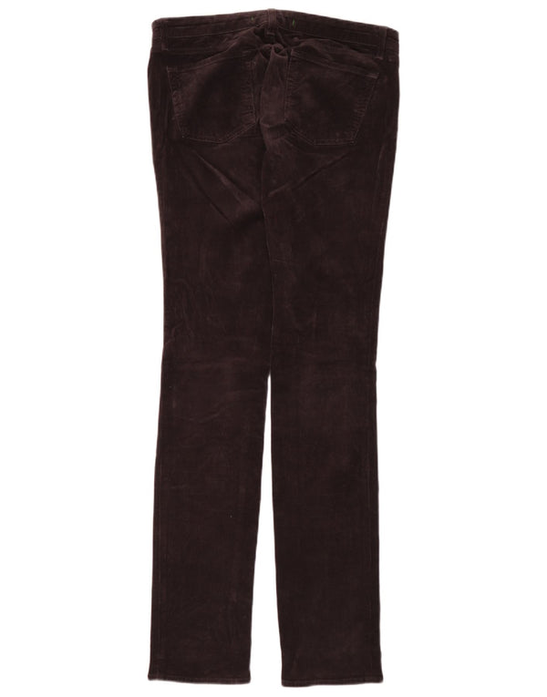 J Brand Womens Skinny Corduroy Trousers W31 L34 Burgundy Cotton
